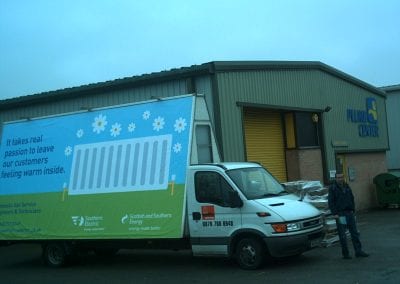 Advertising vehicle for Scottish & Southern Energy