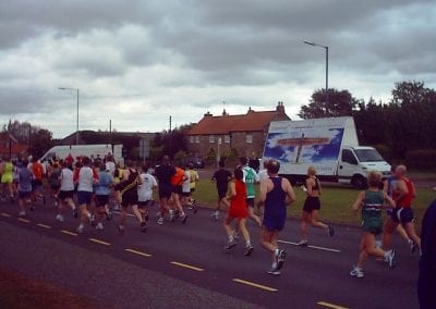 Poster Truck promoting Urwin Mitchell Solicitors at Great North Run