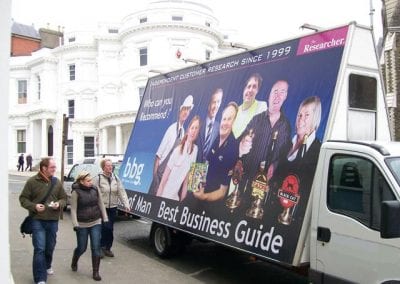 Advertising Van publicising Best Business Guide Isle of Man