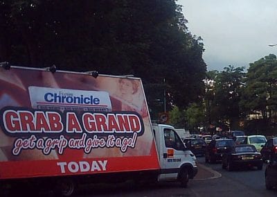 Advertising Van Evening Chronicle Newcastle