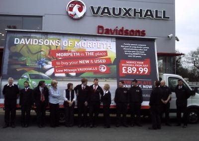 Advertising Van Vauxhall ashington, Northumberland