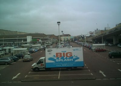 Poster Truck advertising The Big Splash event in Brighton