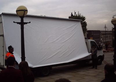 Poster unveiling by the Chief Constable and Mayor of Rotherham