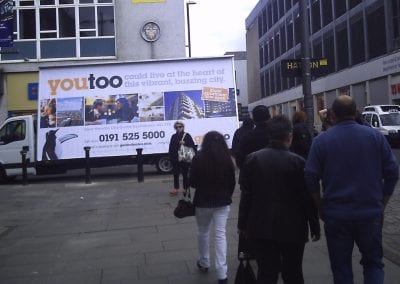 Advertising Van Gentoo Sunderland