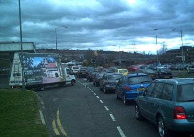 Advertising Van promoting National Trust in Northumberland