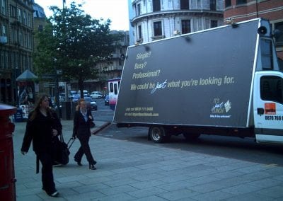 Van Adverting Just Lunch Leeds