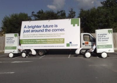 Advertising Vehicles Newcastle Building Society Recruitment Campaign