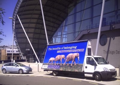 Ad Van for North East Chamber of Commerce promoting membership