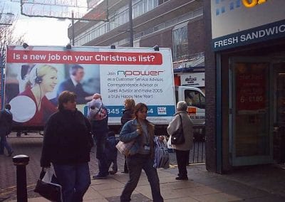 Mobile Billboard NPOWER recruitment Sunderland