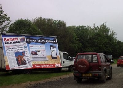 Mobile Billboard Farmers Guardian