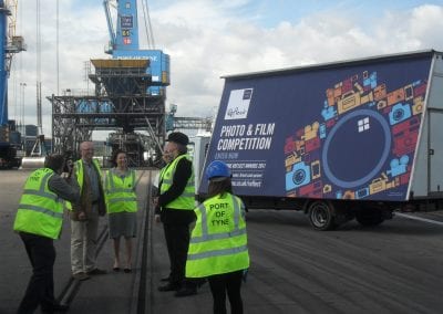 Moving Billboards Photo & Film PR Event Port of Tyne Authority South Shields