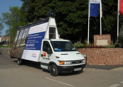 Advertising Van Taylor Wimpey Exeter