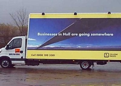 Advertising Van promoting Yell in Hull