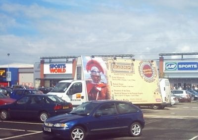 AdVan for Tyne & Wear Museums promoting Segedunum