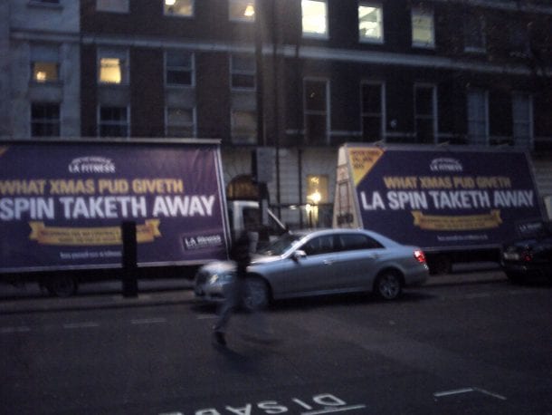 advertising vans la fitness london