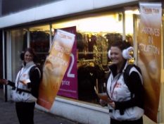 Gorilla promotional personnel, AdWalkers, Leafleters