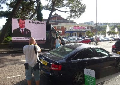 Digital Advertising Van Peoples Vote Bournemouth