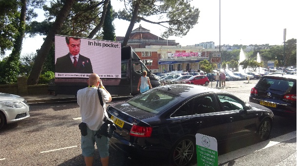 Digital Advertising Van Peoples Vote Bournemouth