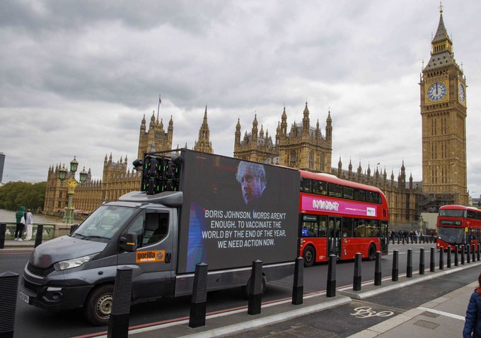 Double-Sided Digital AdVan Westminster, London