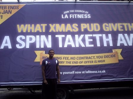 mobile advertising van la fitness london
