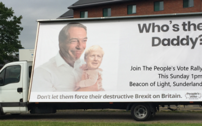 Gorilla Media Stand Against Brexit Ad Van
