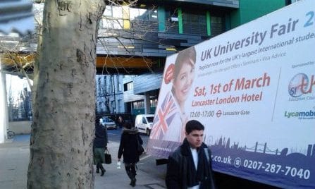 Poster Truck Study In UK London University Fair